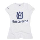 HUSQVARNA T-Shirt Girls weiß Logo