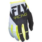 Fly Racing Handschuhe Kinetic schwarz-weiß-hi-vis