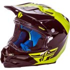 Fly Racing Helm F2 Carbon Pure hi-vis-schwarz