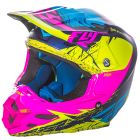 Fly Racing Helm F2 Carbon Mips Retrospec hi-vis-pink
