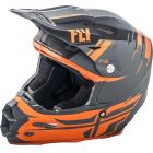 Fly Racing Helm F2 Carbon Mips Forge matt charcoal-orange-grau