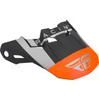 Fly Racing Helmschild Formula Vector matt-orange-grau-sw