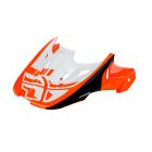 Fly Racing Helmschild Kinetic Sharp orange-schwarz