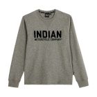 Indian T-Shirt Herren Chain Sti EMB LS grau