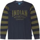 Indian Shirt langarm Stripe navy