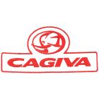 Cagiva Aufnäher weiss/rot 100 x 50 mm