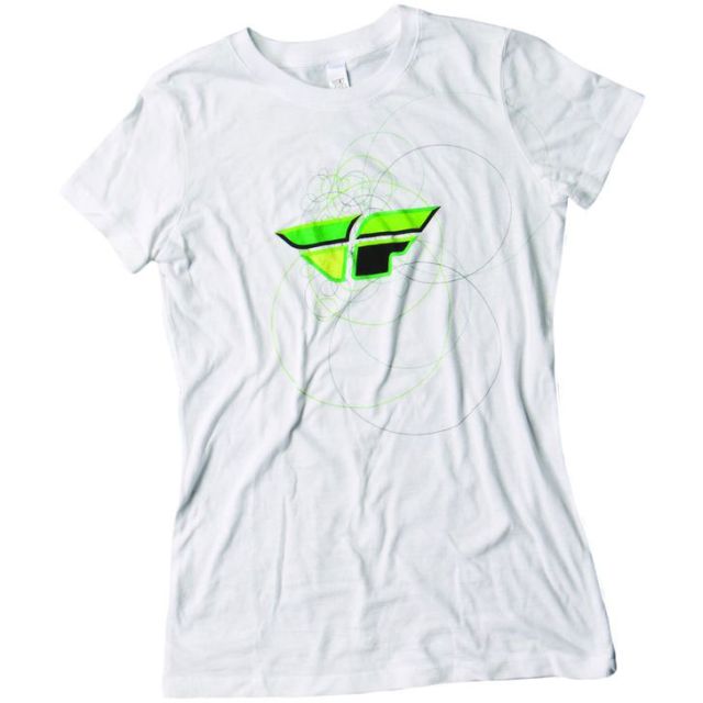 Fly Racing T-Shirt Contempodium Lady weiß