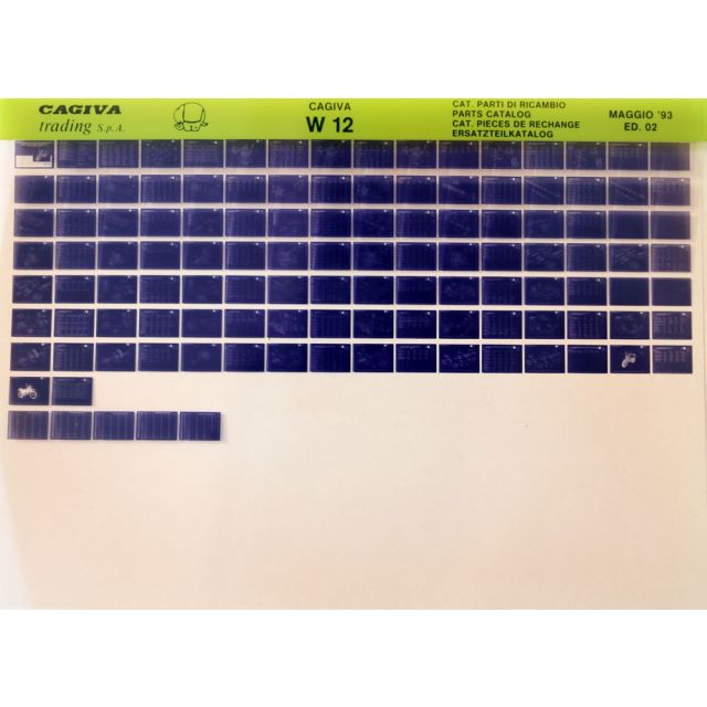 CAGIVA Microfich Ersatzteilkatalog W12 93