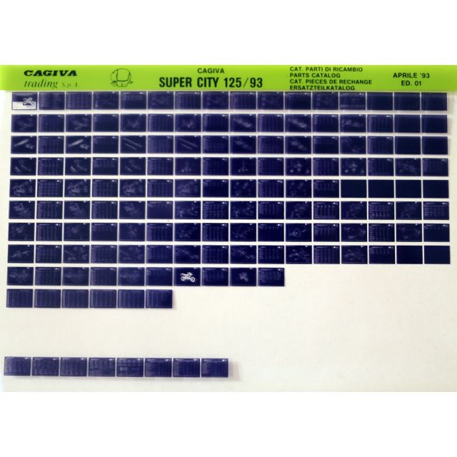 CAGIVA Microfich Ersatzteilkatalog Supercity 12