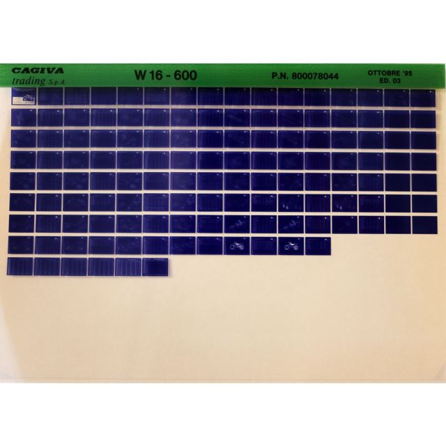 CAGIVA Microfich Ersatzteilkatalog W16 600 95