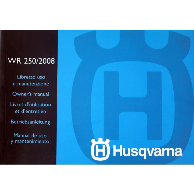 HUSQVARNA Bedienungsanleitung WR 250 08