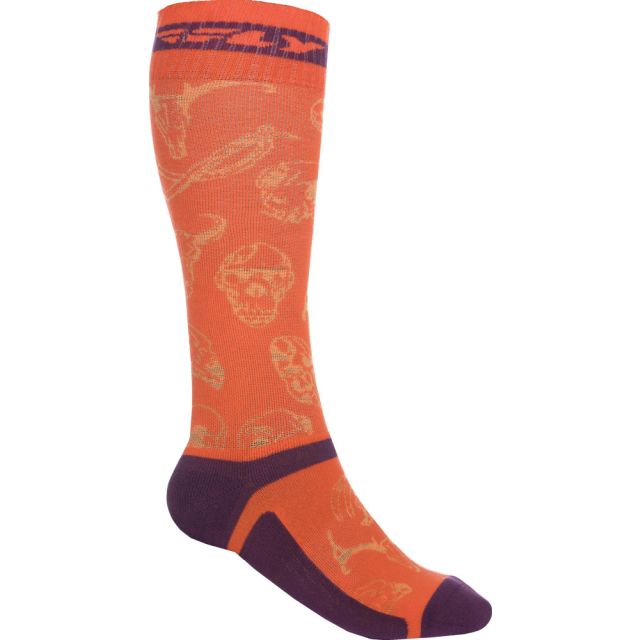Fly Racing Socken dünn MX Pro orange-purple