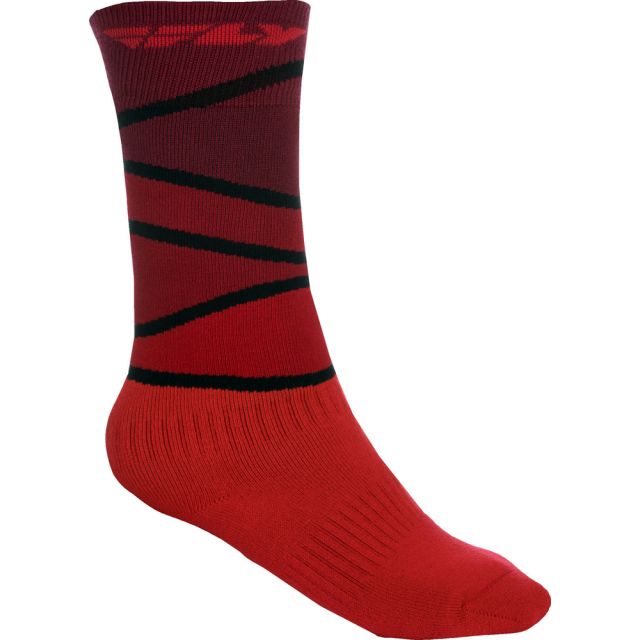 Fly Racing Socken dick MX rot-schwarz