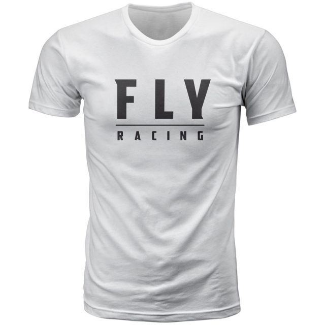 Fly Racing T-Shirt Logo weiß