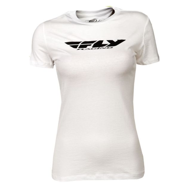 Fly Racing T-Shirt Corp Lady weiß
