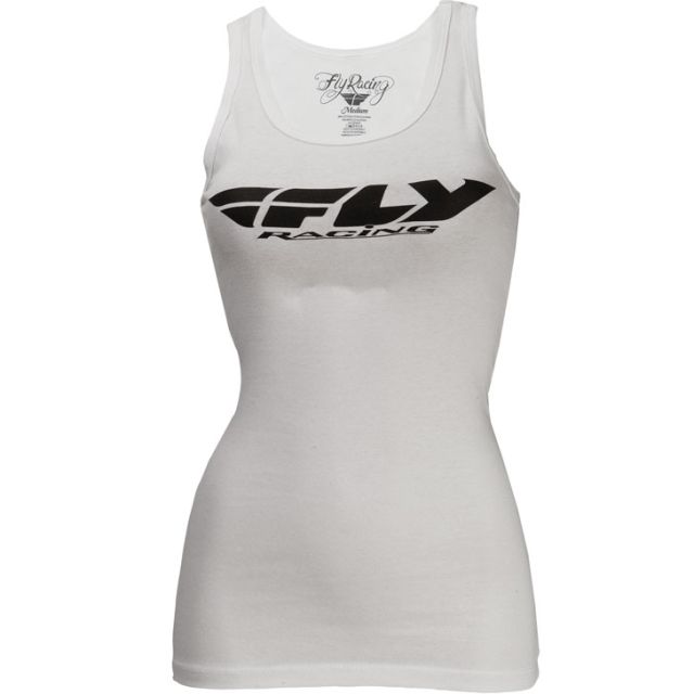 Fly Racing Shirt Corp Tank Lady weiß