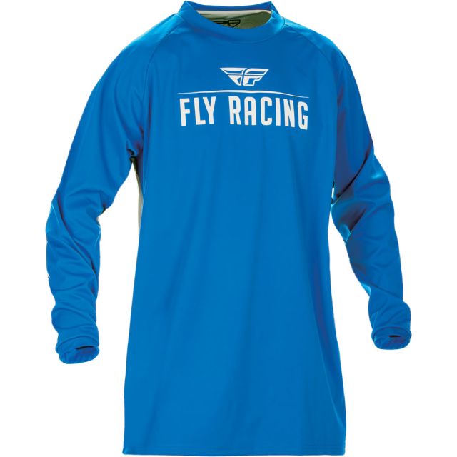 Fly Racing Hemd Windproof blau-grau