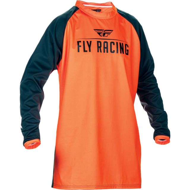 Fly Racing Hemd Windproof flo-orange-schwarz
