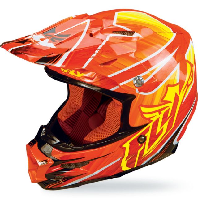 Fly Racing Helm F2 Acetylene flo-orange