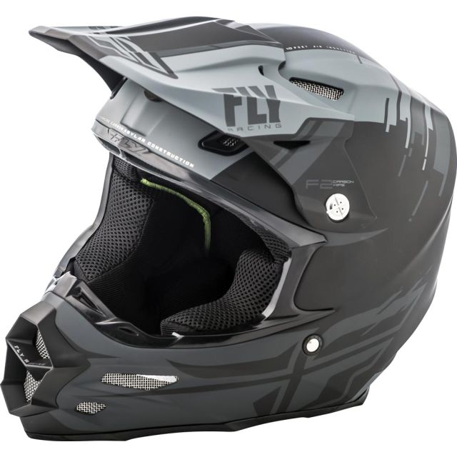 Fly Racing F2 Carbon Helm Mips Forge matt grau-schwarz