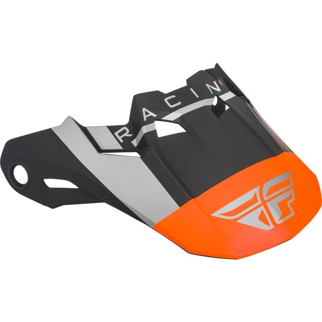 Fly Racing Helmschild Formula Vector matt-orange-grau-sw