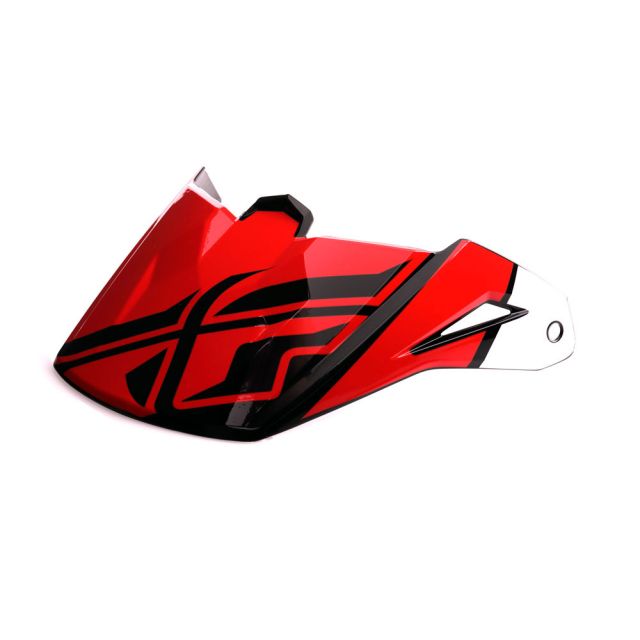 Fly Racing Helmschild Elite Guild rot-weiß-schwarz