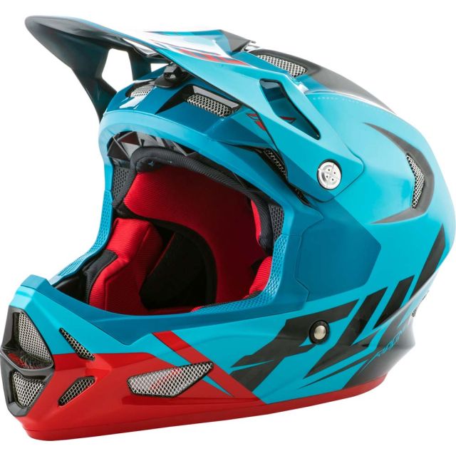 Fly Racing Helm Werx Ultra MTB/BMX blau-rot-schwarz