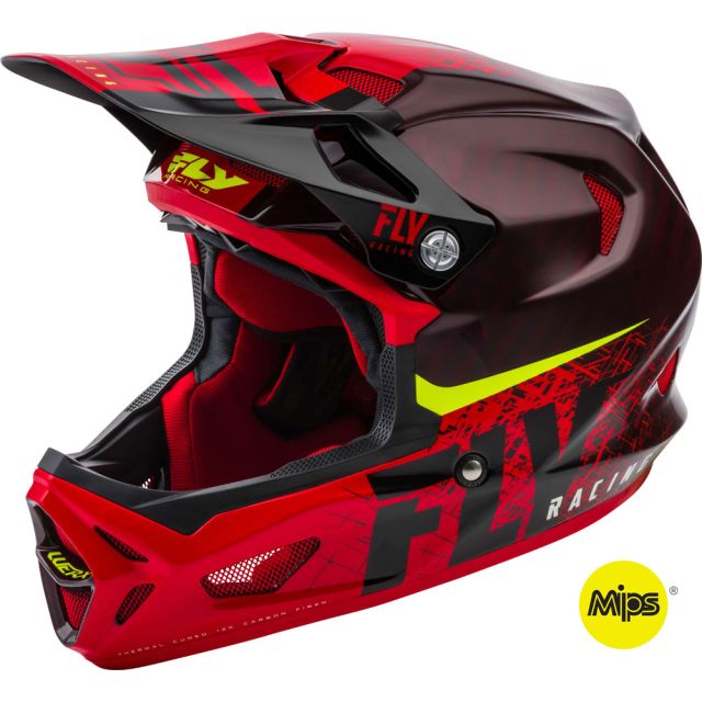 Fly Racing Helm Werx Imprint MTB/BMX schwarz-rot
