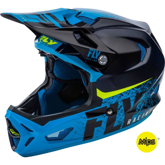 Fly Racing Helm Werx Imprint MTB/BMX schwarz-blau