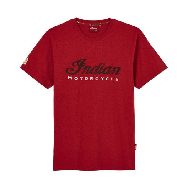 Indian Shirt Herren Red Marl Script Logo rot