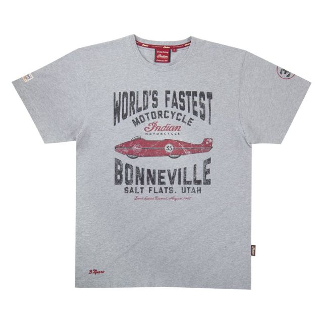 Indian T-Shirt Munro Worlds Fastest grau