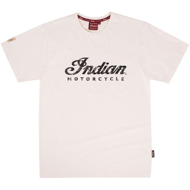 Indian Mens Antique withe Logo Tee