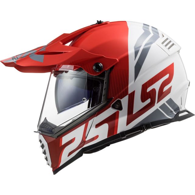LS2 Helm MX436 Pioneer Evo rot weiß