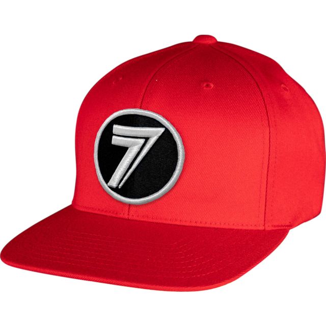 Seven 22.1 Hat Dot Patch red
