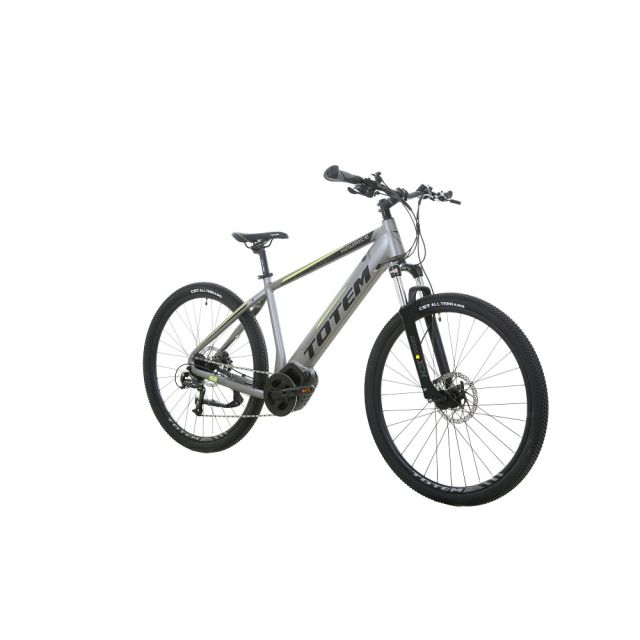 TOTEM Hardtail E-Bike Maurice silber-sw-gelb 21"/53,3cm